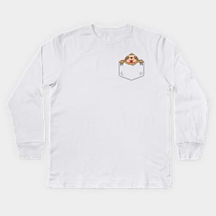 I've Got A Sloth In My Pocket Kids Long Sleeve T-Shirt